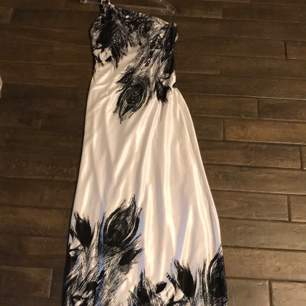 Beautiful black peacock dress